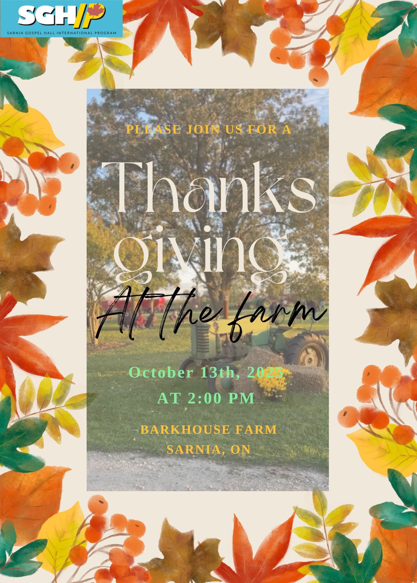 Thanksgiving on the Farm